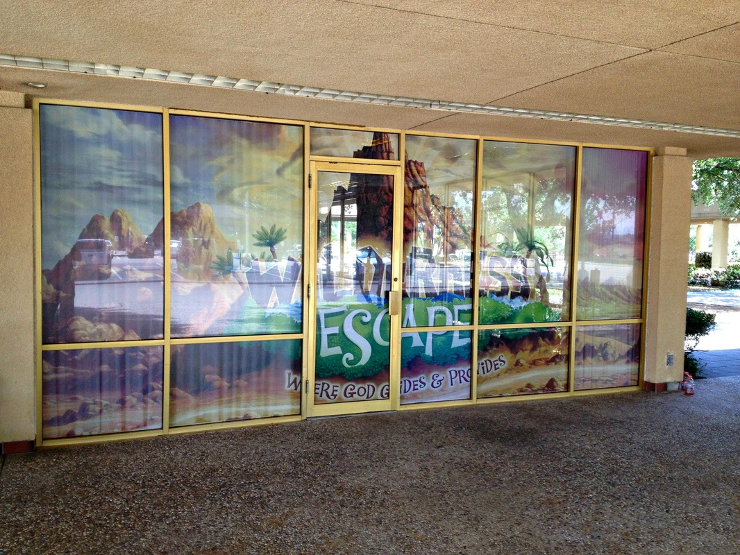Perforated Vinyl, Privacy with Style | LouisianaSignGuy