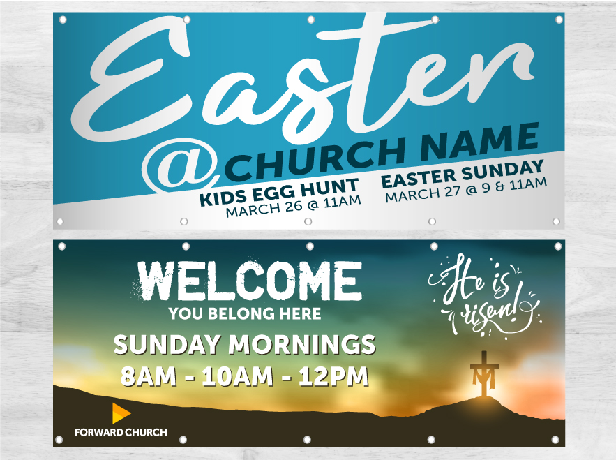 Custom Banners in Various Sizes for Your Message