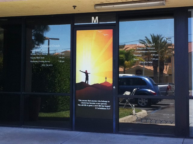 Perforated Vinyl, Privacy with Style | LouisianaSignGuy
