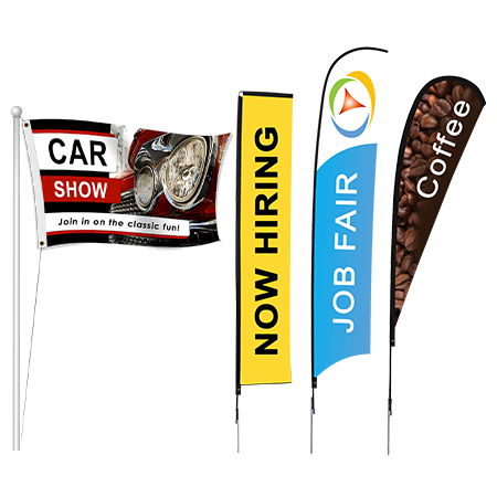 Trade Show Flag - Louisiana Sign Guy | Signs, Cards, Billboards, and Brochures