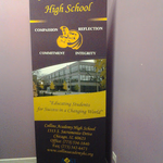 School Retractable Banners - Louisiana Sign Guy | Signs, Cards, Billboards, and Brochures