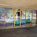 Church Window Perforated Vinyl - Louisiana Sign Guy | Signs, Cards, Billboards, and Brochures
