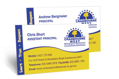 School Business Cards - Louisiana Sign Guy | Signs, Cards, Billboards, and Brochures