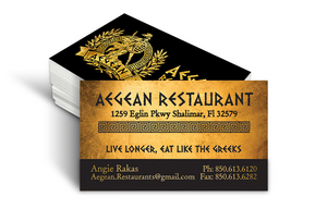 Restaurant Business Cards - Louisiana Sign Guy | Signs, Cards, Billboards, and Brochures