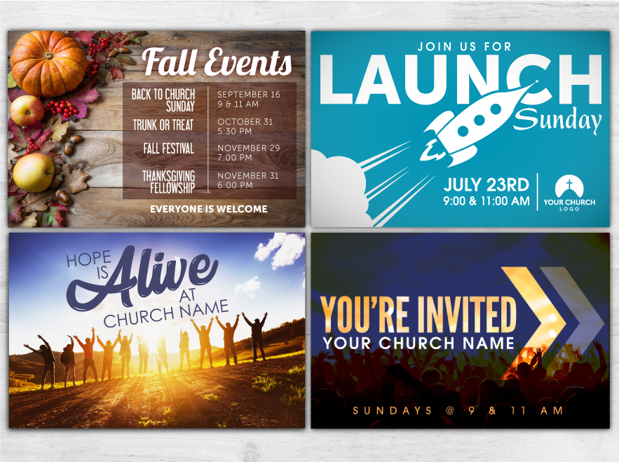 Church Postcards - Louisiana Sign Guy | Signs, Cards, Billboards, and Brochures