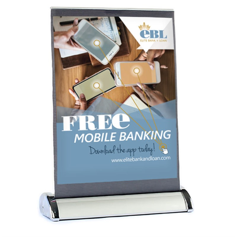 Office/Business Table Top Retractable Banners - Louisiana Sign Guy | Signs, Cards, Billboards, and Brochures