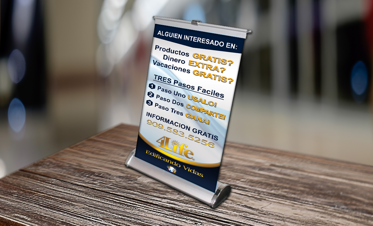 Real Estate Table Top Retractable Banners - Louisiana Sign Guy | Signs, Cards, Billboards, and Brochures