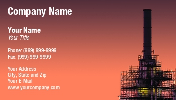 Industrial/Refinery Business Cards - Louisiana Sign Guy | Signs, Cards, Billboards, and Brochures