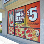 Restaurant Window Perforated Vinyl - Louisiana Sign Guy | Signs, Cards, Billboards, and Brochures