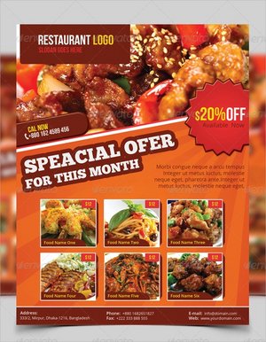 Restaurant Direct Mail Flyers - Louisiana Sign Guy | Signs, Cards, Billboards, and Brochures