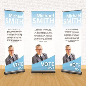 Political/Campaign Retractable Banners Stands - Louisiana Sign Guy | Signs, Cards, Billboards, and Brochures