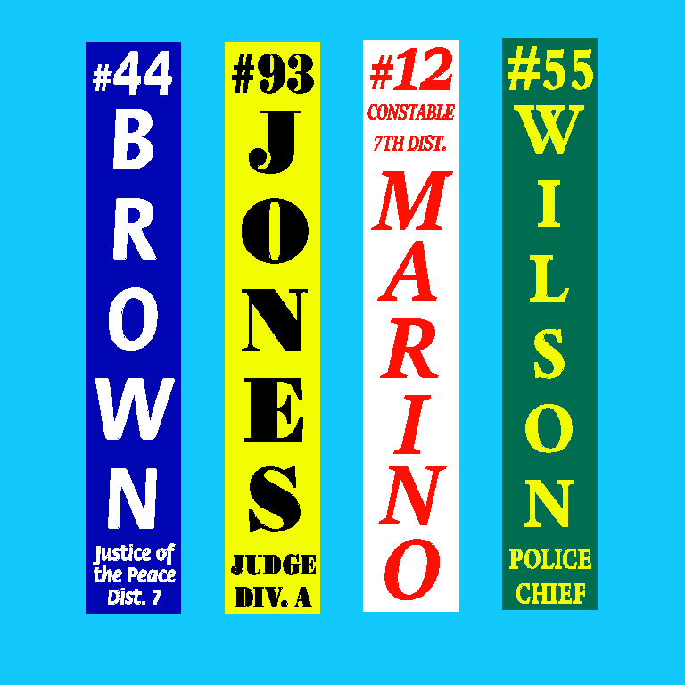 Political/Campaign Precinct Signs - Louisiana Sign Guy | Signs, Cards, Billboards, and Brochures