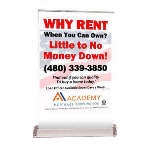 Real Estate Table Top Retractable Banners - Louisiana Sign Guy | Signs, Cards, Billboards, and Brochures
