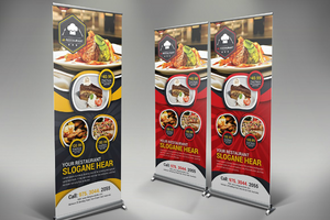 Restautrant Retractable Banner Stands - Louisiana Sign Guy | Signs, Cards, Billboards, and Brochures